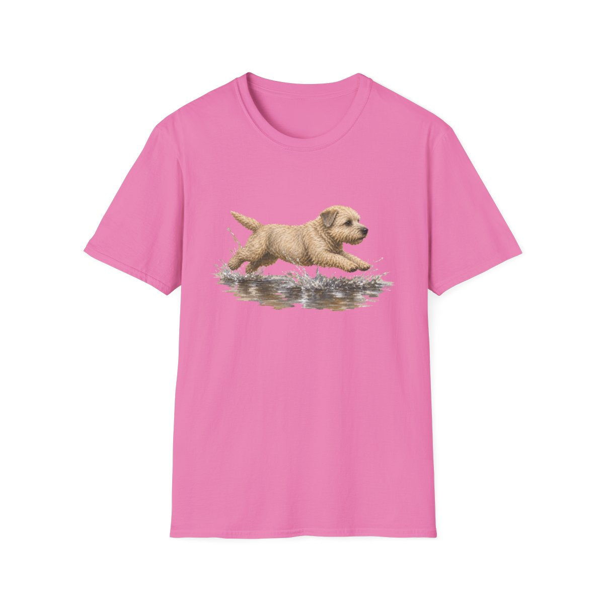 No Puddle Left Behind Glen of Imaal Terrier Tee - Azalea