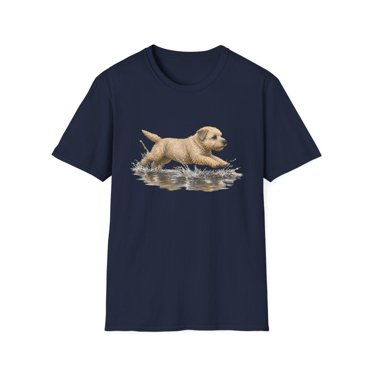 No Puddle Left Behind Glen of Imaal Terrier Tee - Navy