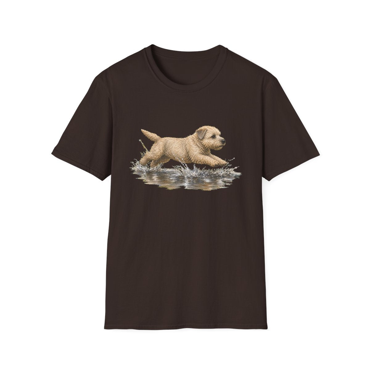 No Puddle Left Behind Glen of Imaal Terrier Tee - Dark Chocolate