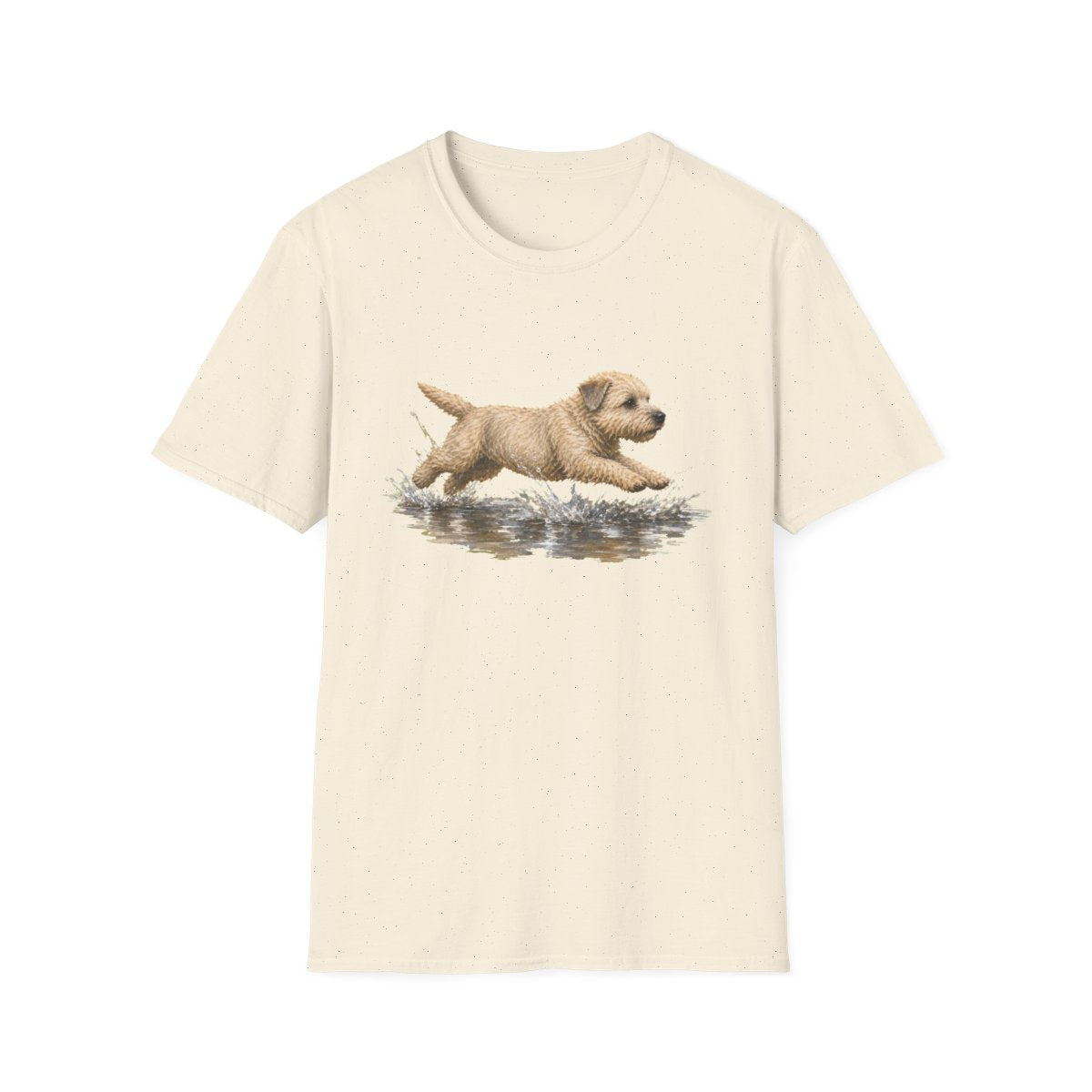No Puddle Left Behind Glen of Imaal Terrier Tee - Natural