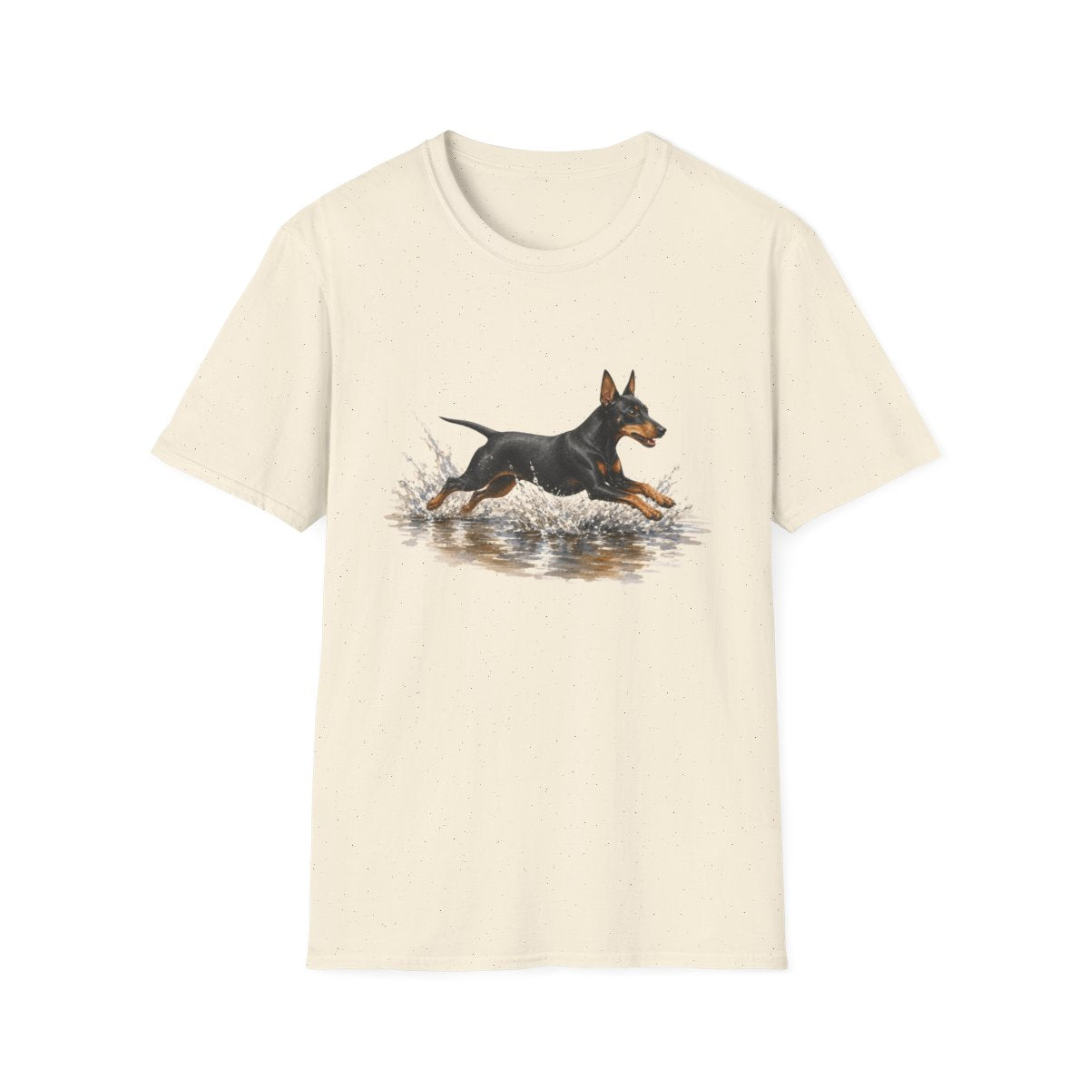 No Puddle Left Behind Manchester Terrier Tee - Natural