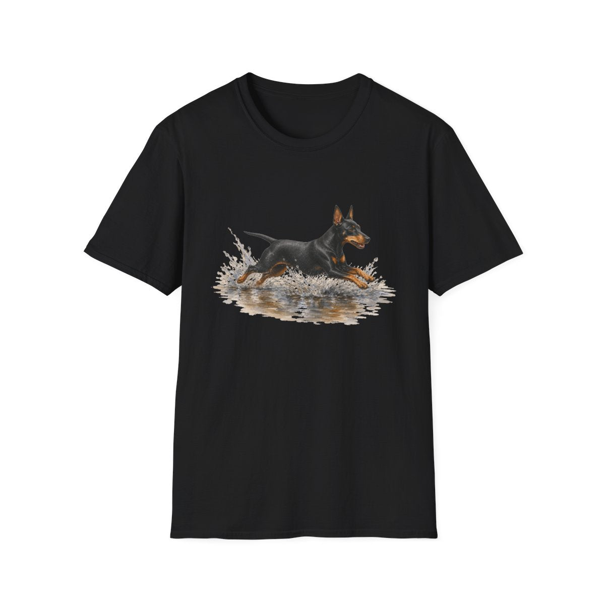 No Puddle Left Behind Manchester Terrier Tee - Black