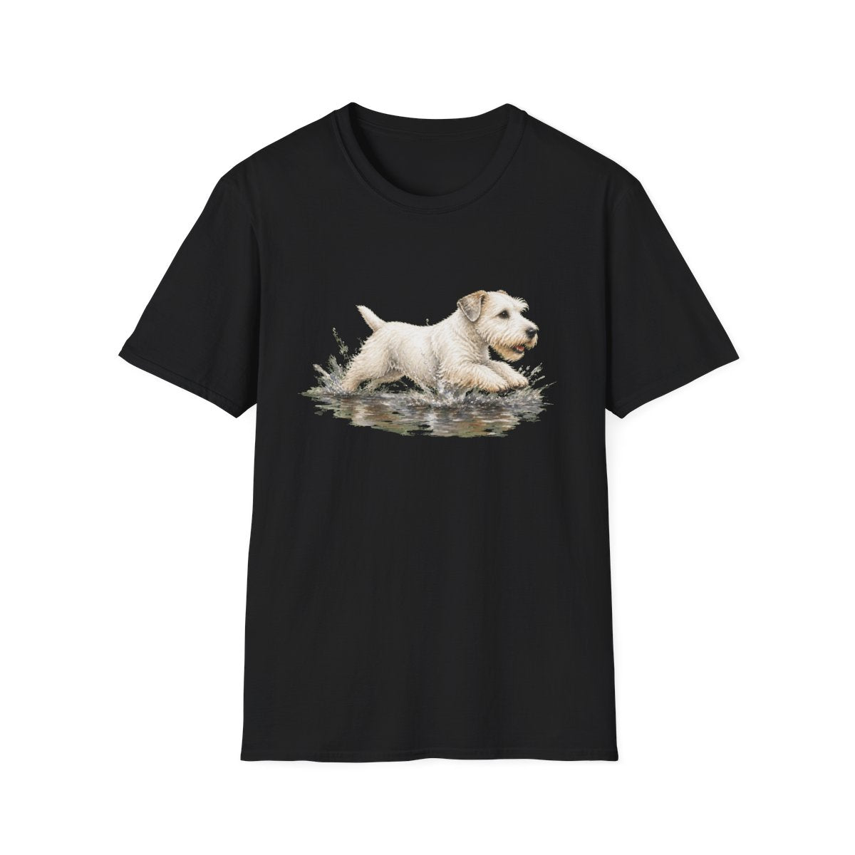 No Puddle Left Behind Sealyham Terrier Tee - Black