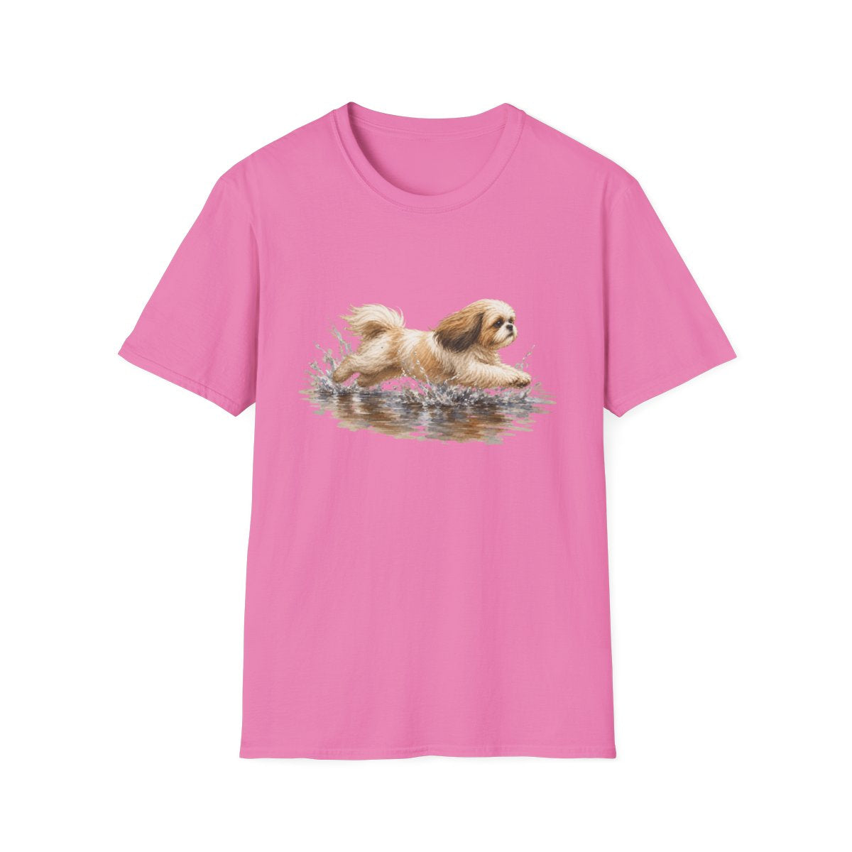 No Puddle Left Behind Shih Tzu Tee - Azalea