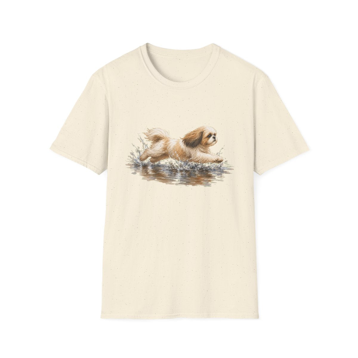 No Puddle Left Behind Shih Tzu Tee - Natural
