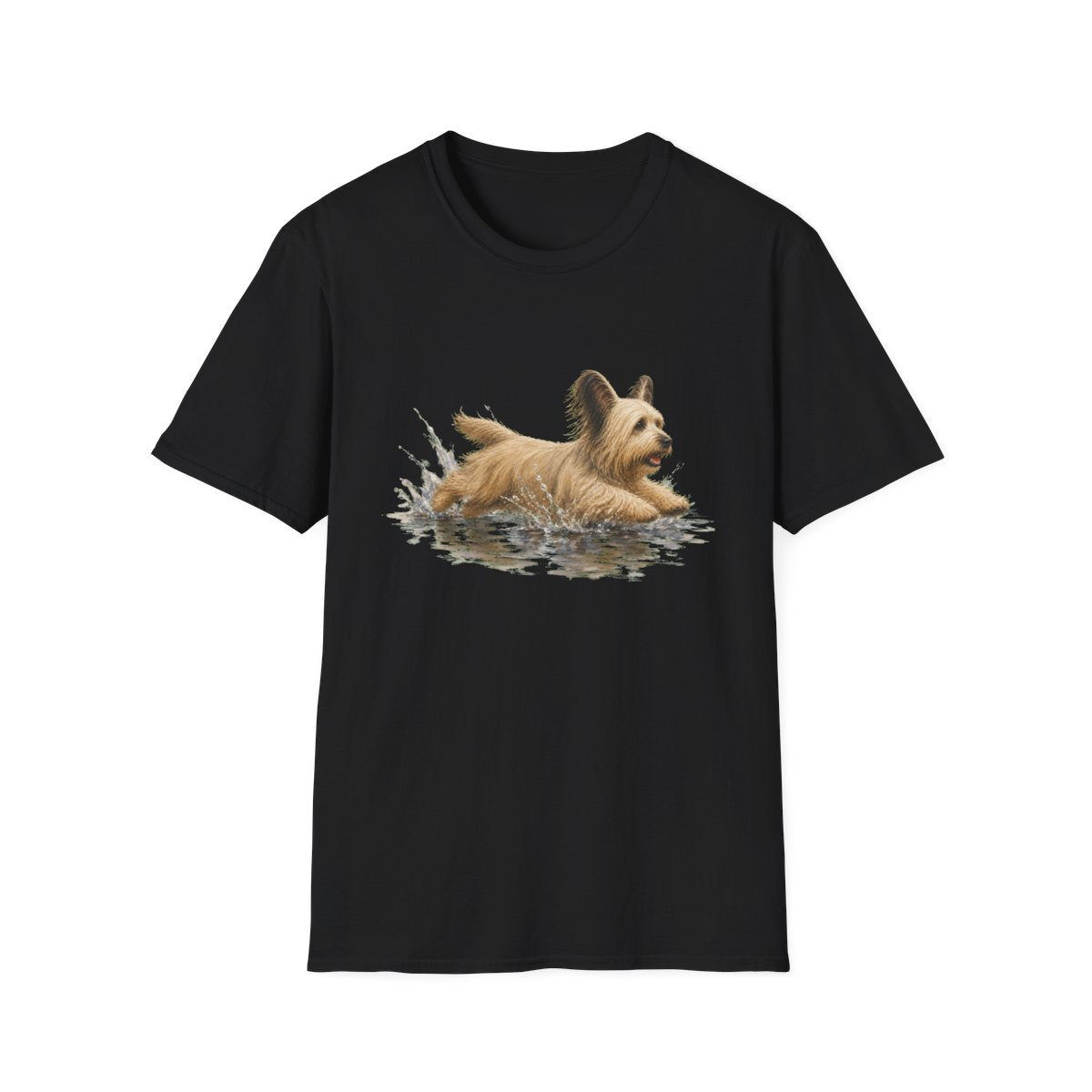 No Puddle Left Behind Skye Terrier Tee - Black