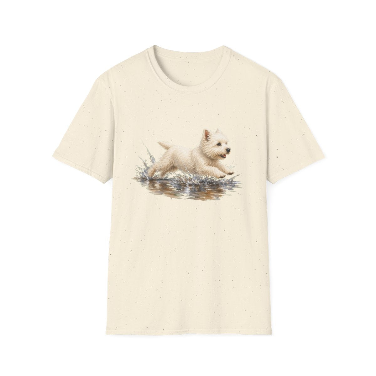 No Puddle Left Behind Westie Tee - Natural