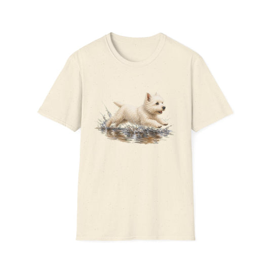 No Puddle Left Behind Westie Tee - Natural