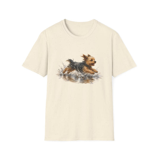 No Puddle Left Behind Yorkie Tee - Natural