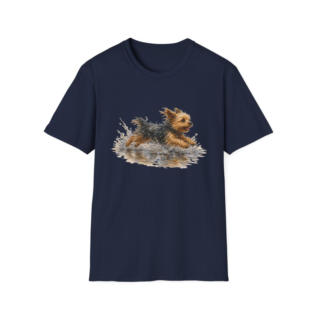 No Puddle Left Behind Yorkie Tee - Navy