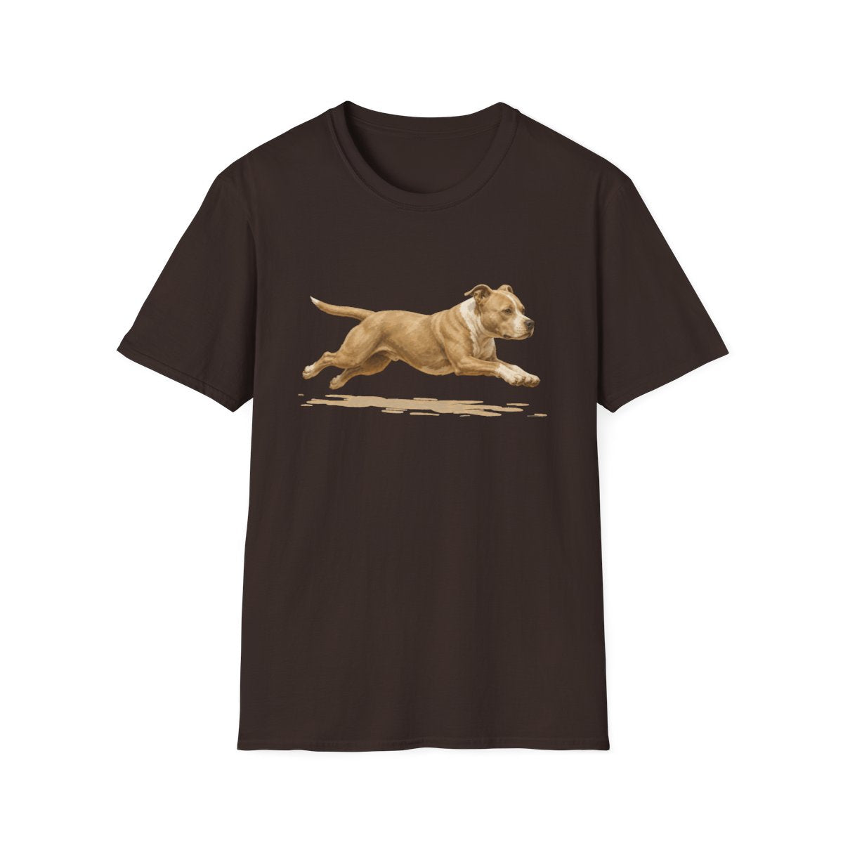 No Rest For The American Pit Bull Terrier Tee - Dark Chocolate