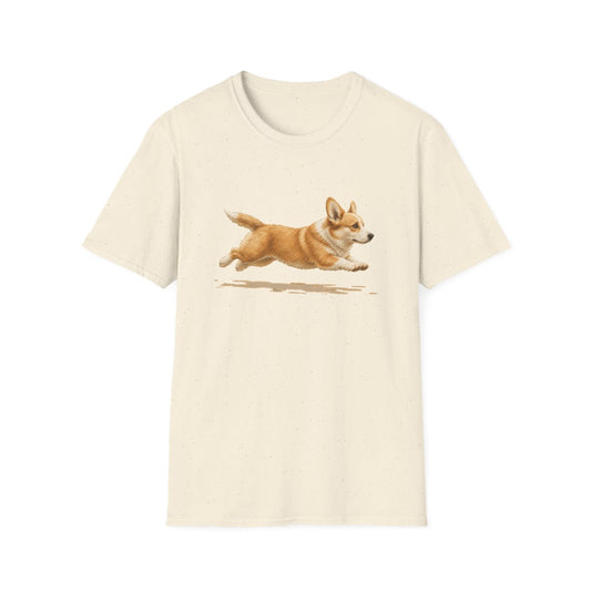 No Rest For The Corgi Tee - Natural