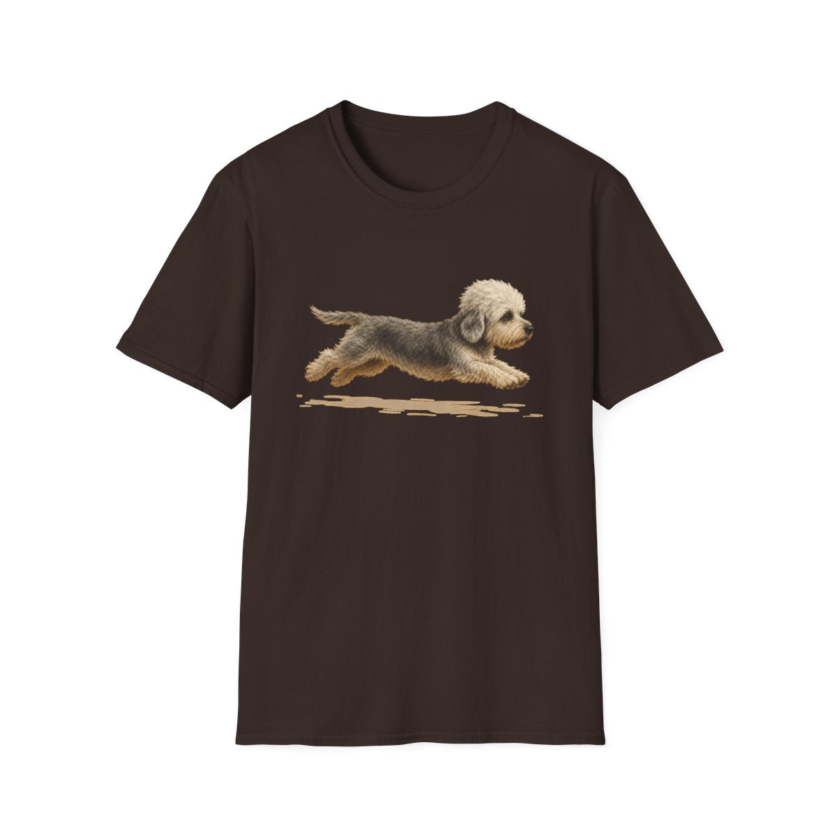 No Rest For The Dandie Dinmont Terrier Tee - Dark Chocolate