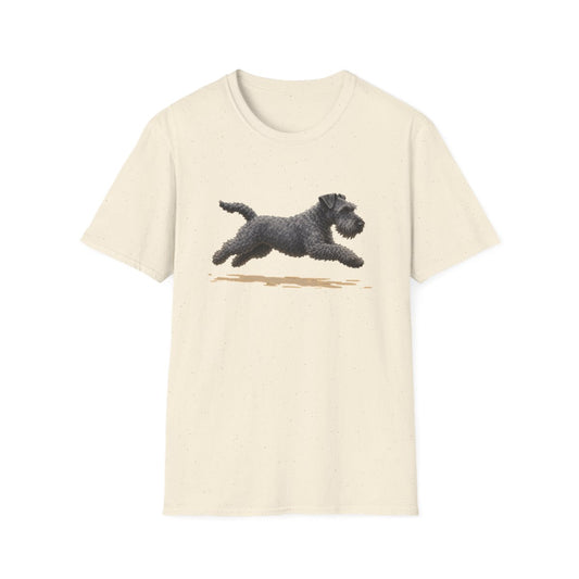 No Rest For The Kerry Blue Terrier Tee - Natural