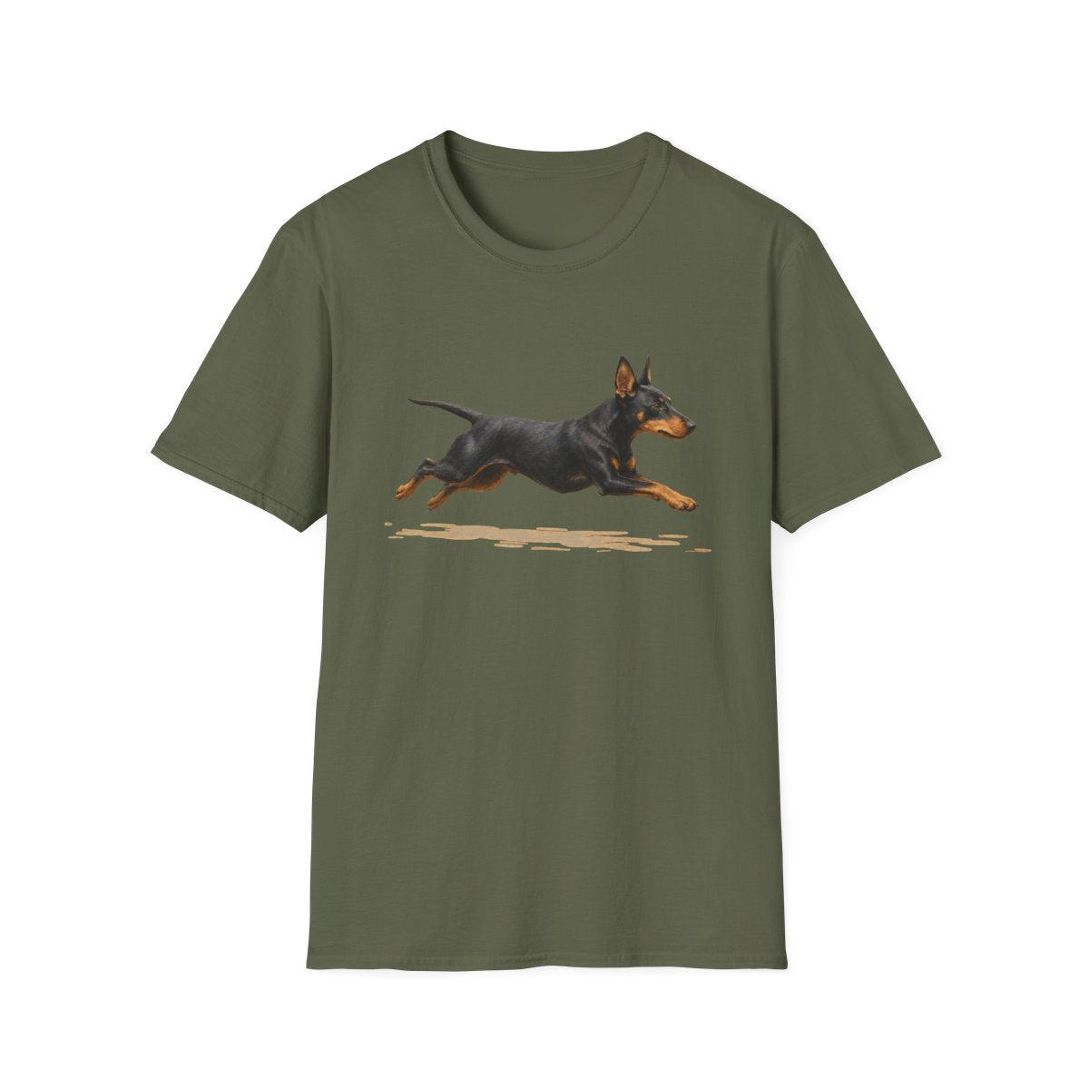 No Rest For The Manchester Terrier Tee - Military Green