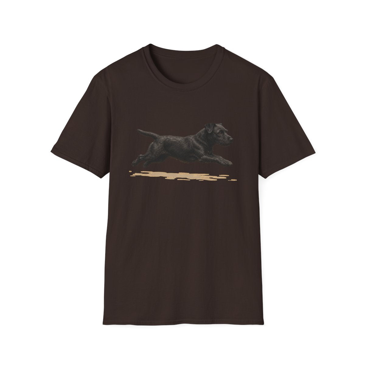 No Rest For The Patterdale Terrier Tee - Dark Chocolate
