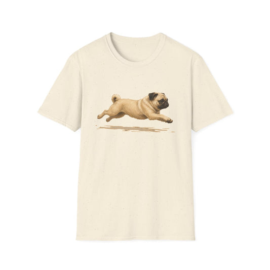 No Rest For The Pug Tee - Natural