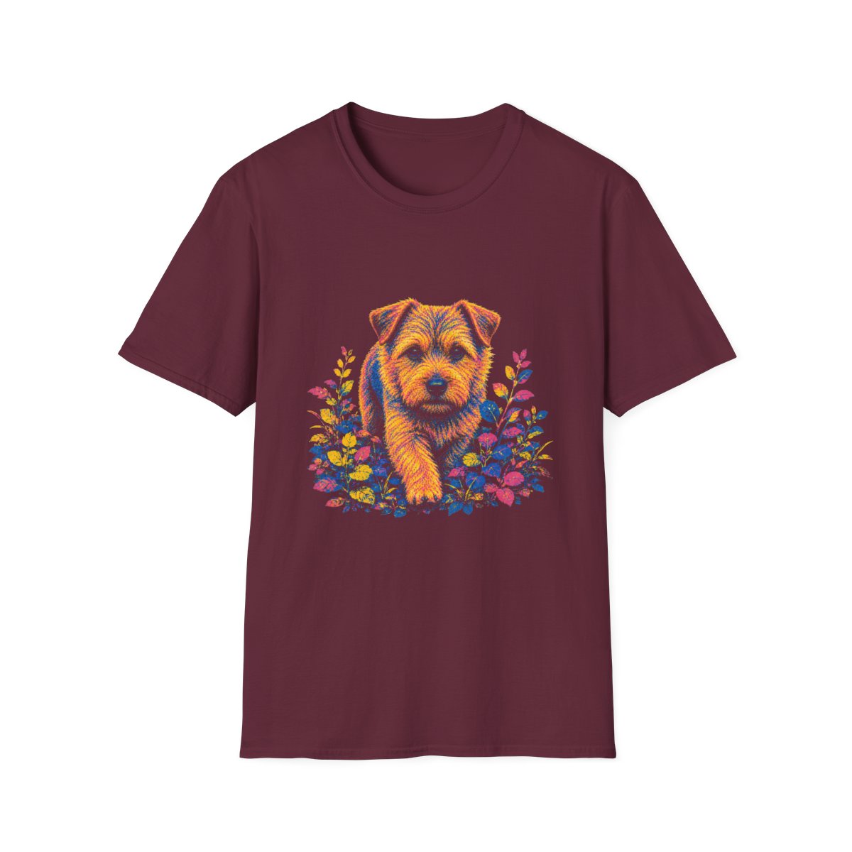 Norfolk Terrier Bold Spirit Tee - Maroon