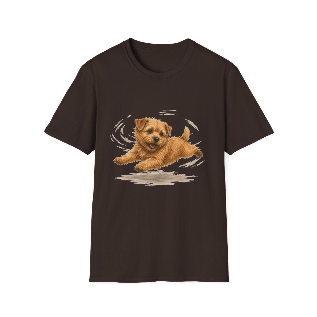 Norfolk Terrier Certified Zoomies Champion Tee - Dark Chocolate
