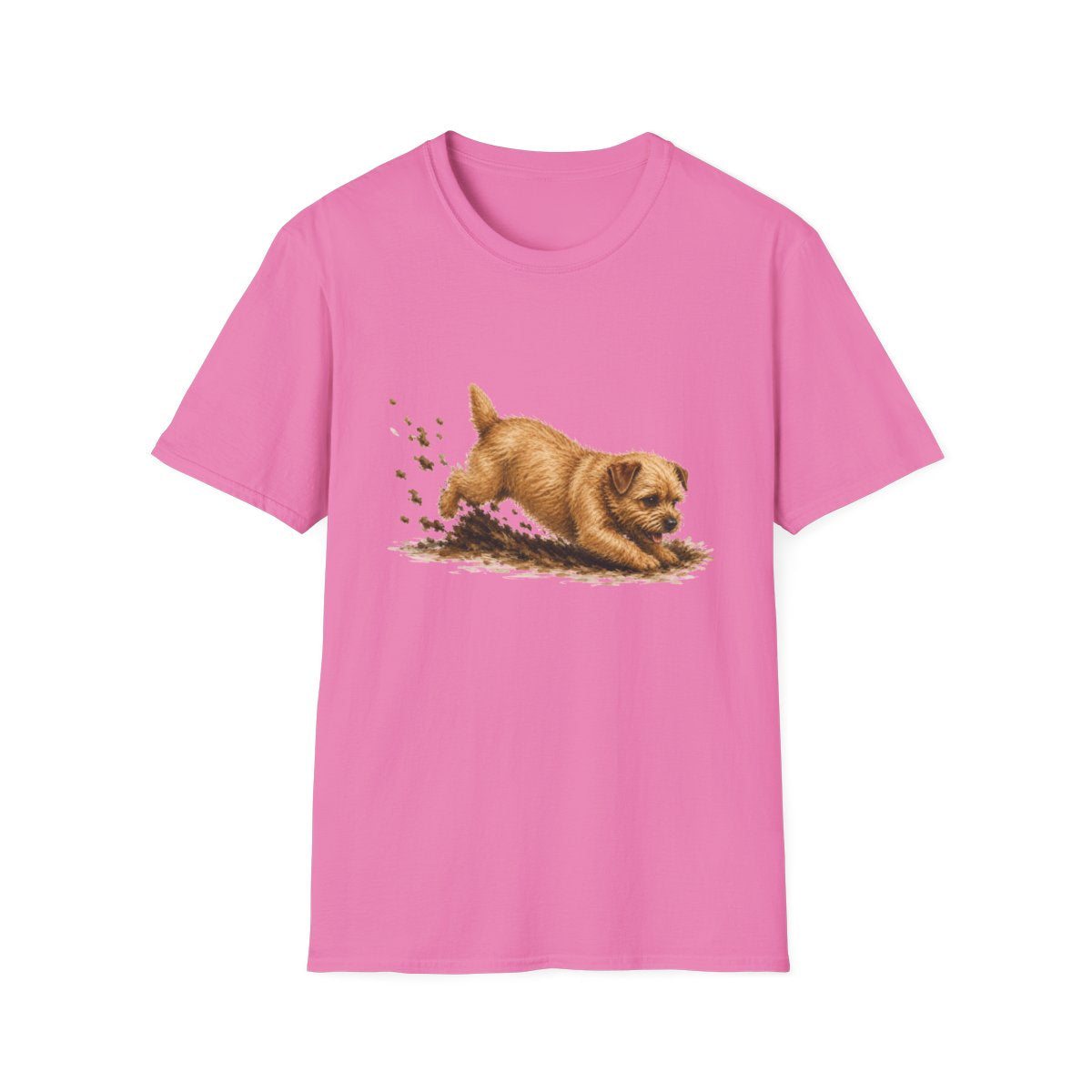 Norfolk Terrier Excavating Mode On Tee - Azalea