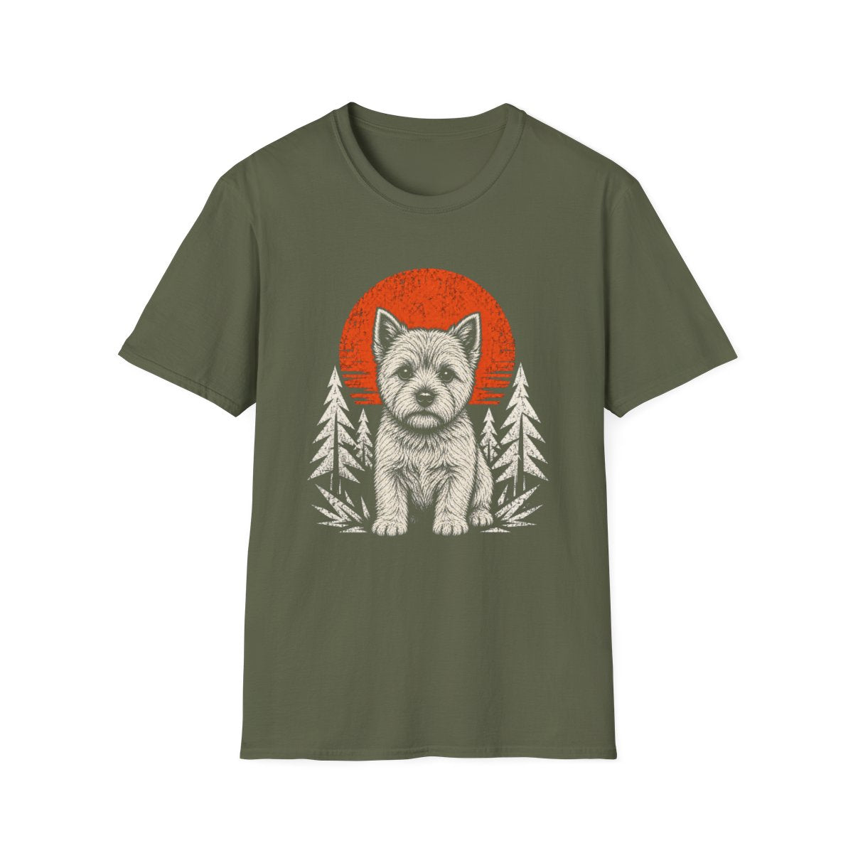 Norwich Terrier Adventure Club Tee - Military Green