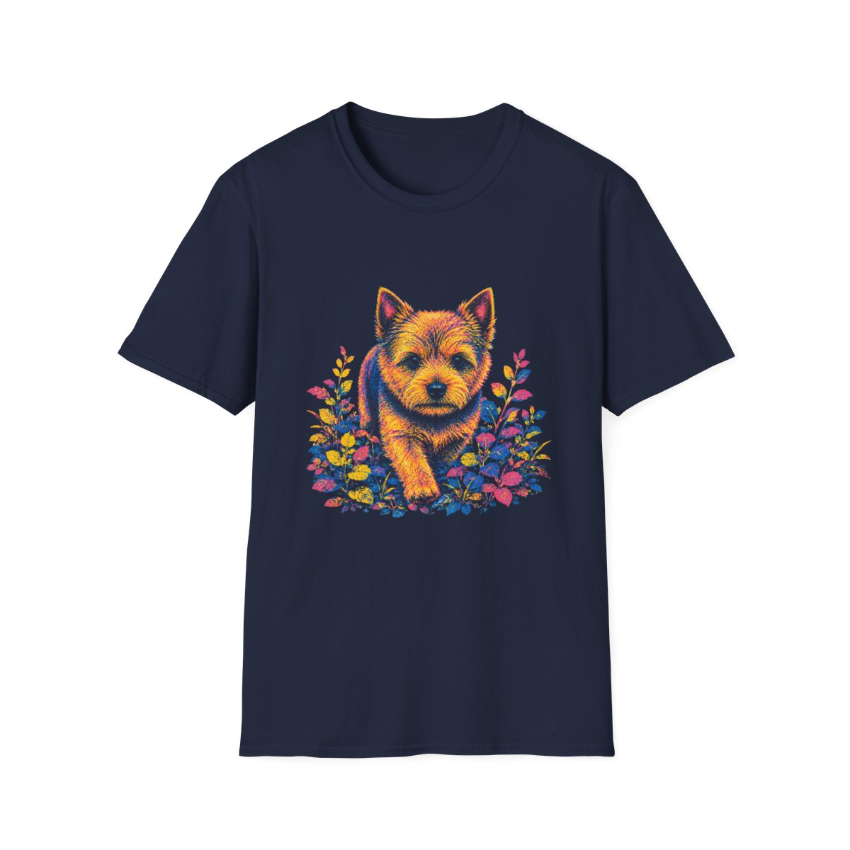 Norwich Terrier Bold Spirit Tee - Navy