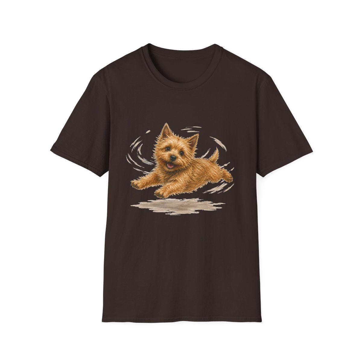 Norwich Terrier Certified Zoomies Champion Tee - Dark Chocolate