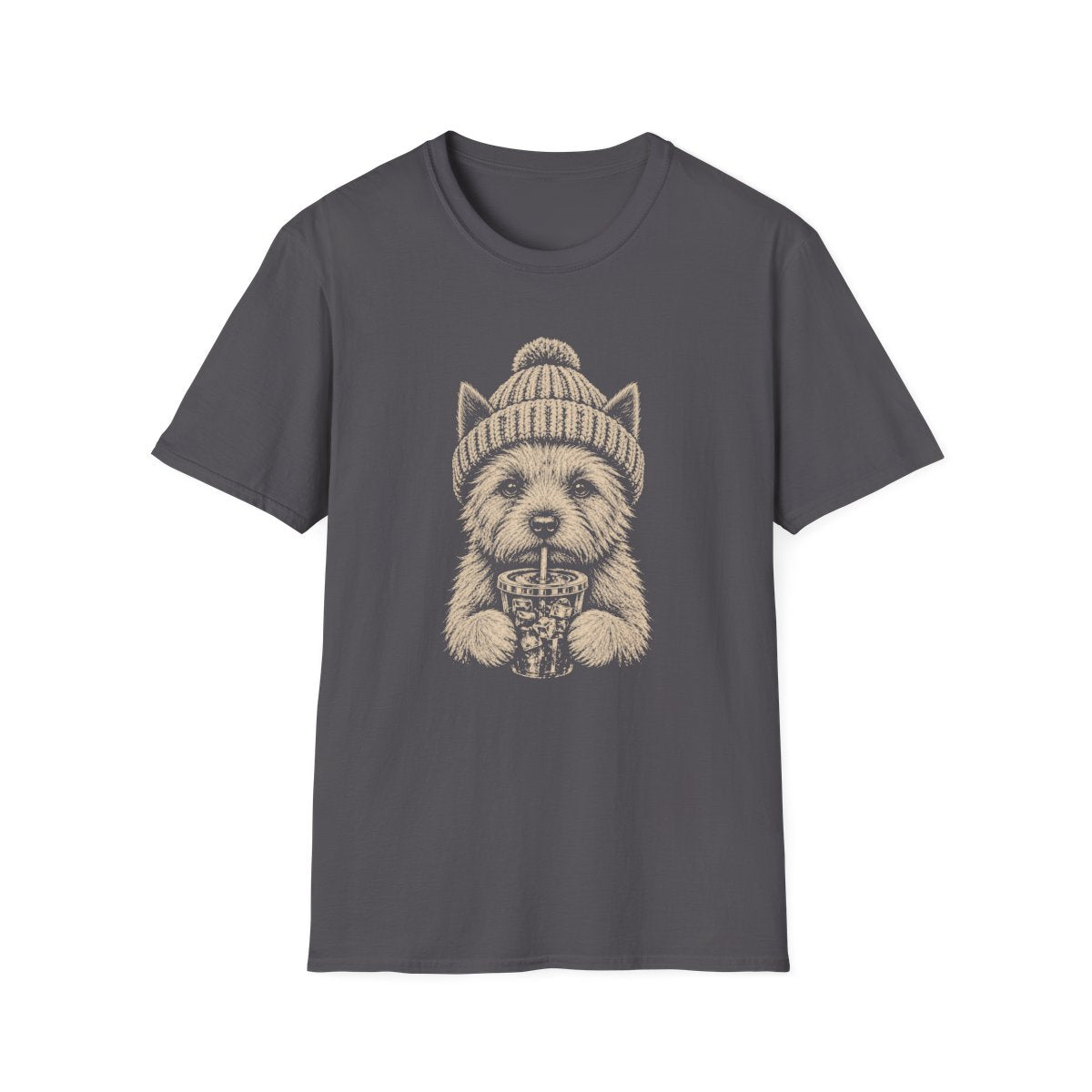 Norwich Terrier Cold Brew Tee - Charcoal