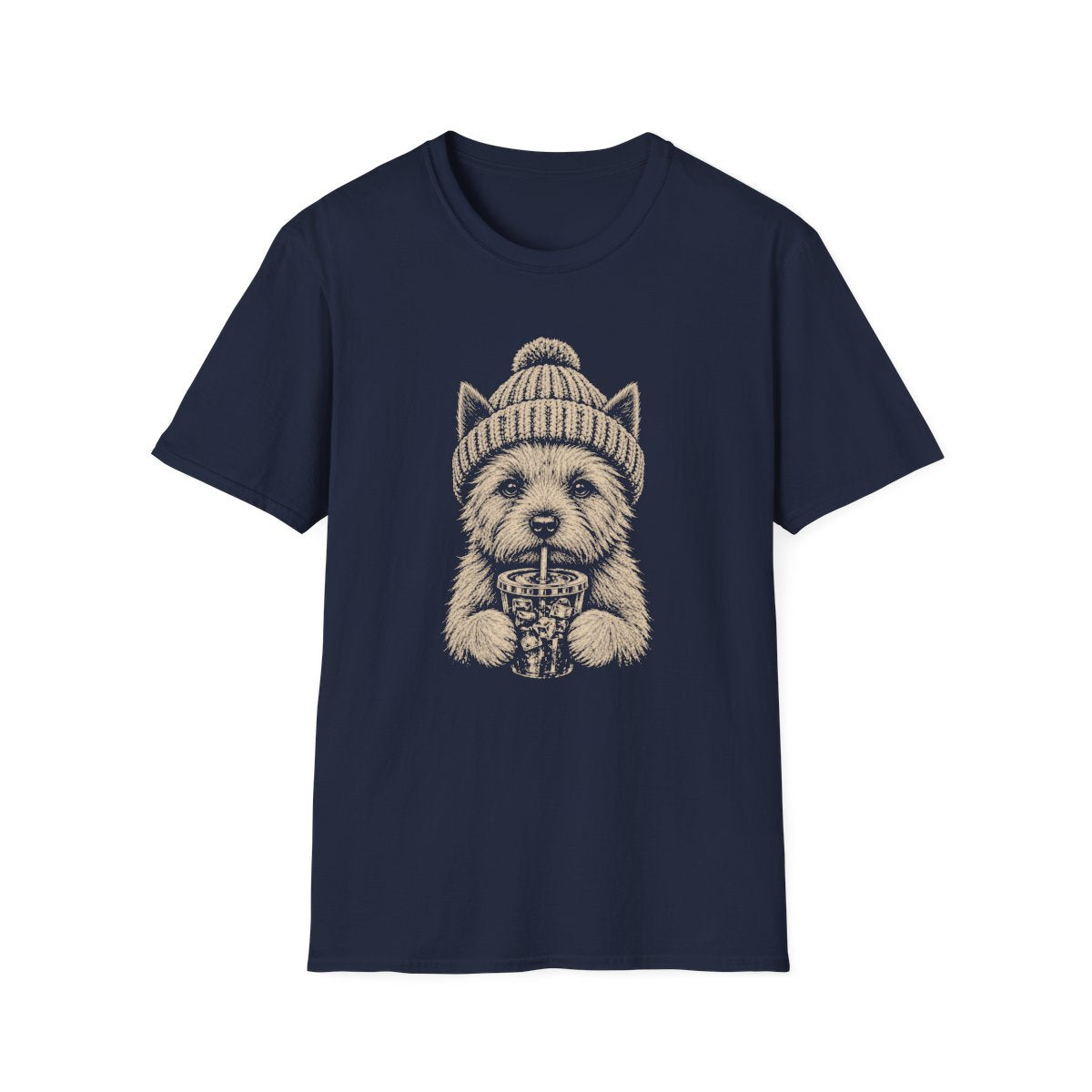 Norwich Terrier Cold Brew Tee - Navy