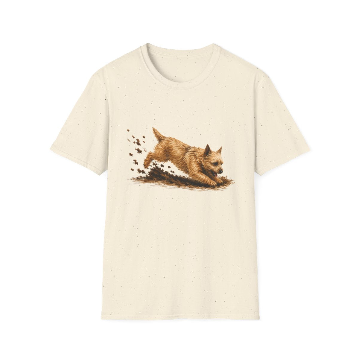 Norwich Terrier Excavating Mode On Tee - Natural