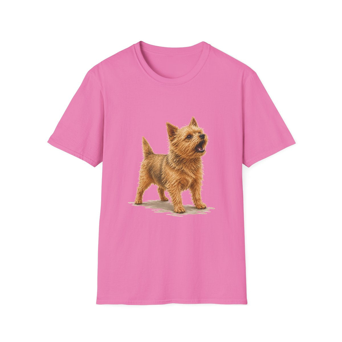 Norwich Terrier Head Of Security Tee - Azalea