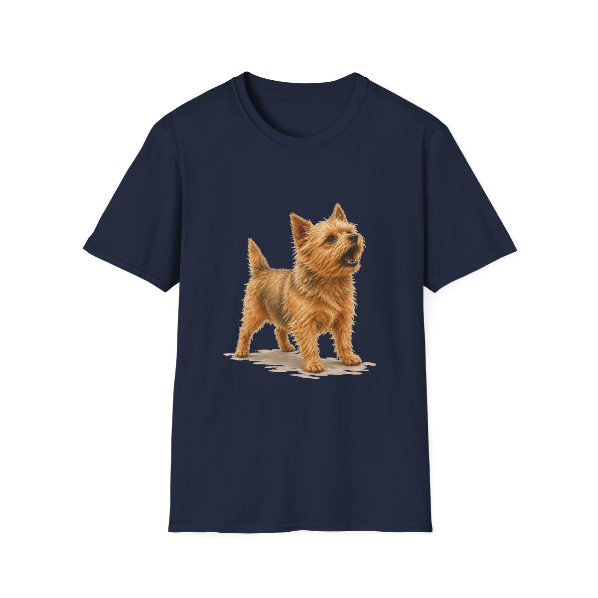 Norwich Terrier Head Of Security Tee - Navy