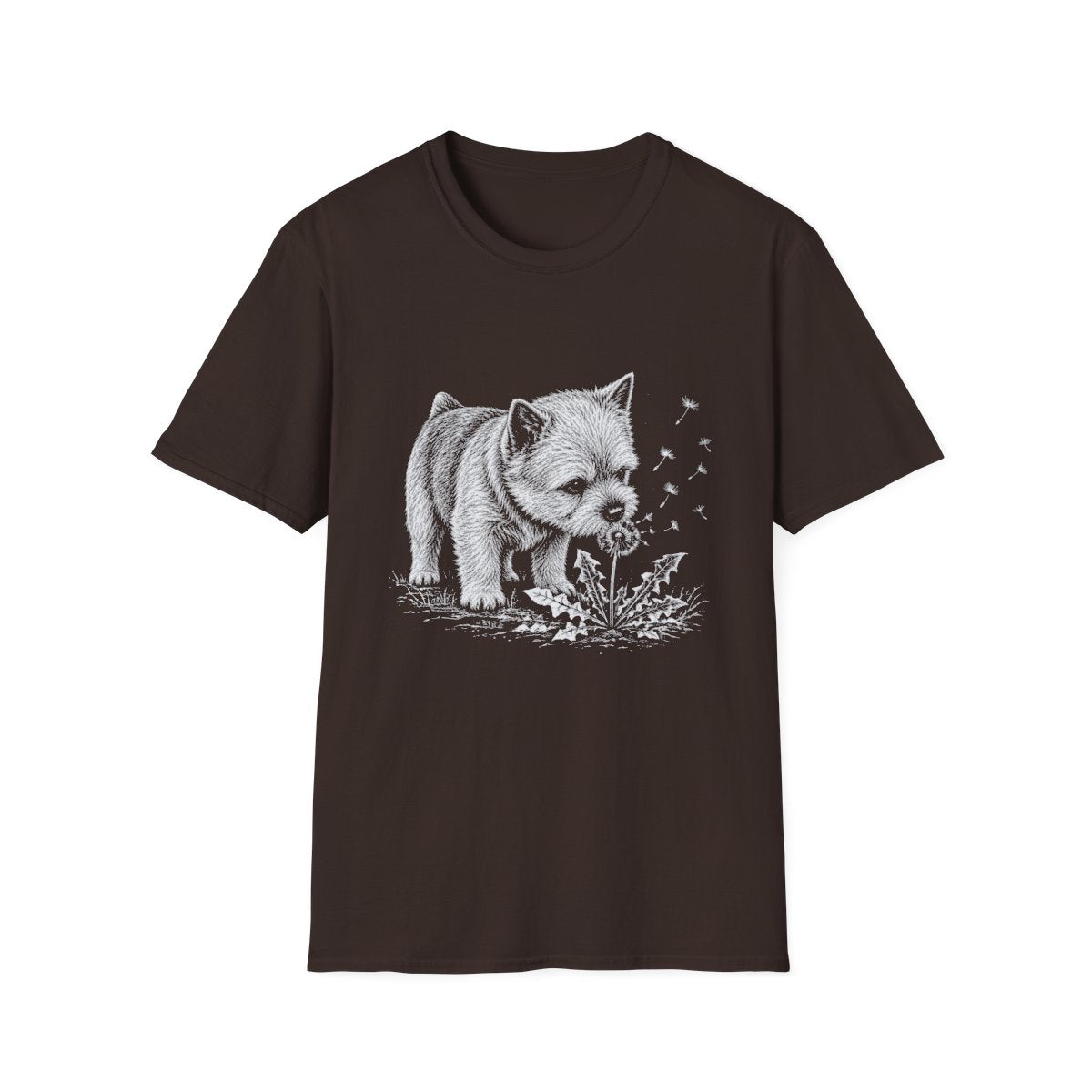 Norwich Terrier Make A Wish Tee - Dark Chocolate