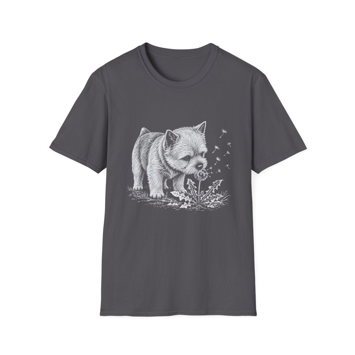Norwich Terrier Make A Wish Tee - Charcoal