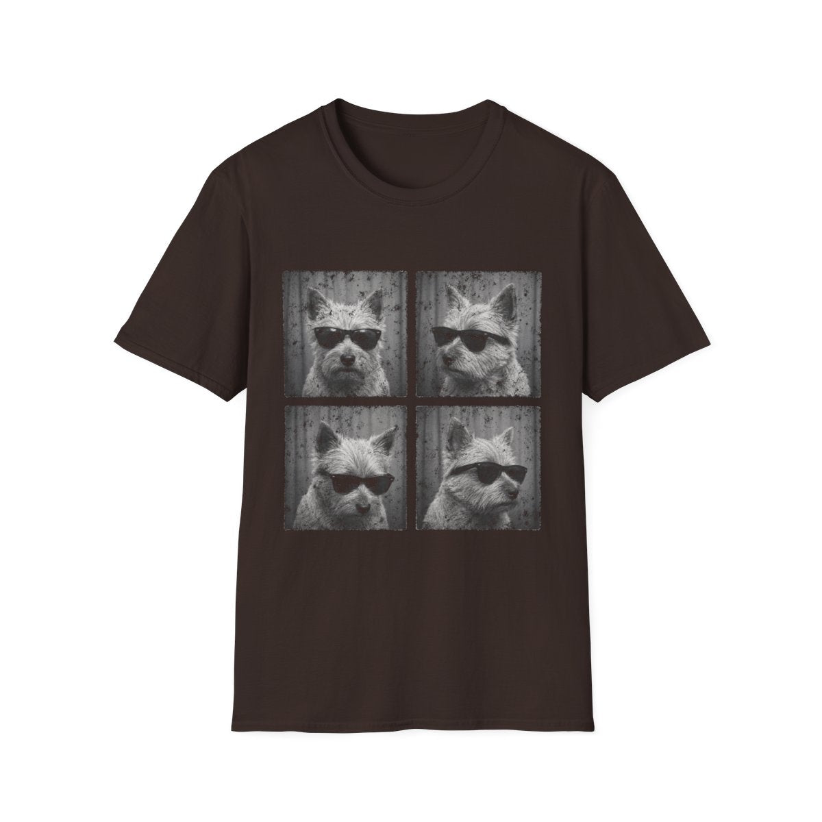Norwich Terrier Photo Booth Tee - Dark Chocolate