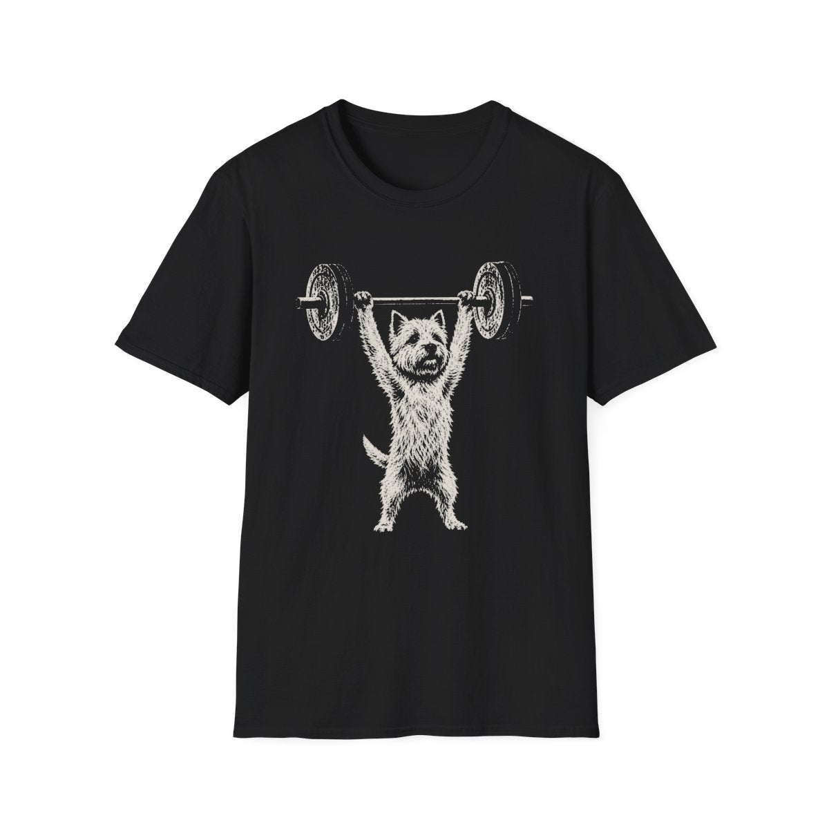 Norwich Terrier Powerlifting Tee - Black
