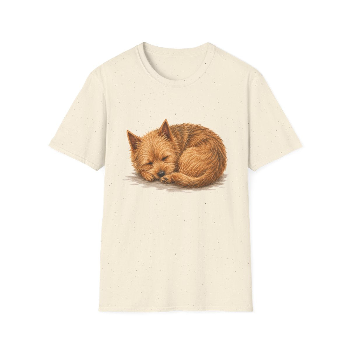 Norwich Terrier Rest At Last Tee - Natural