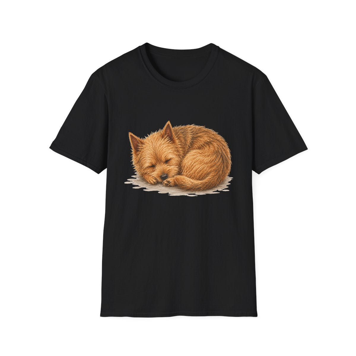 Norwich Terrier Rest At Last Tee - Black