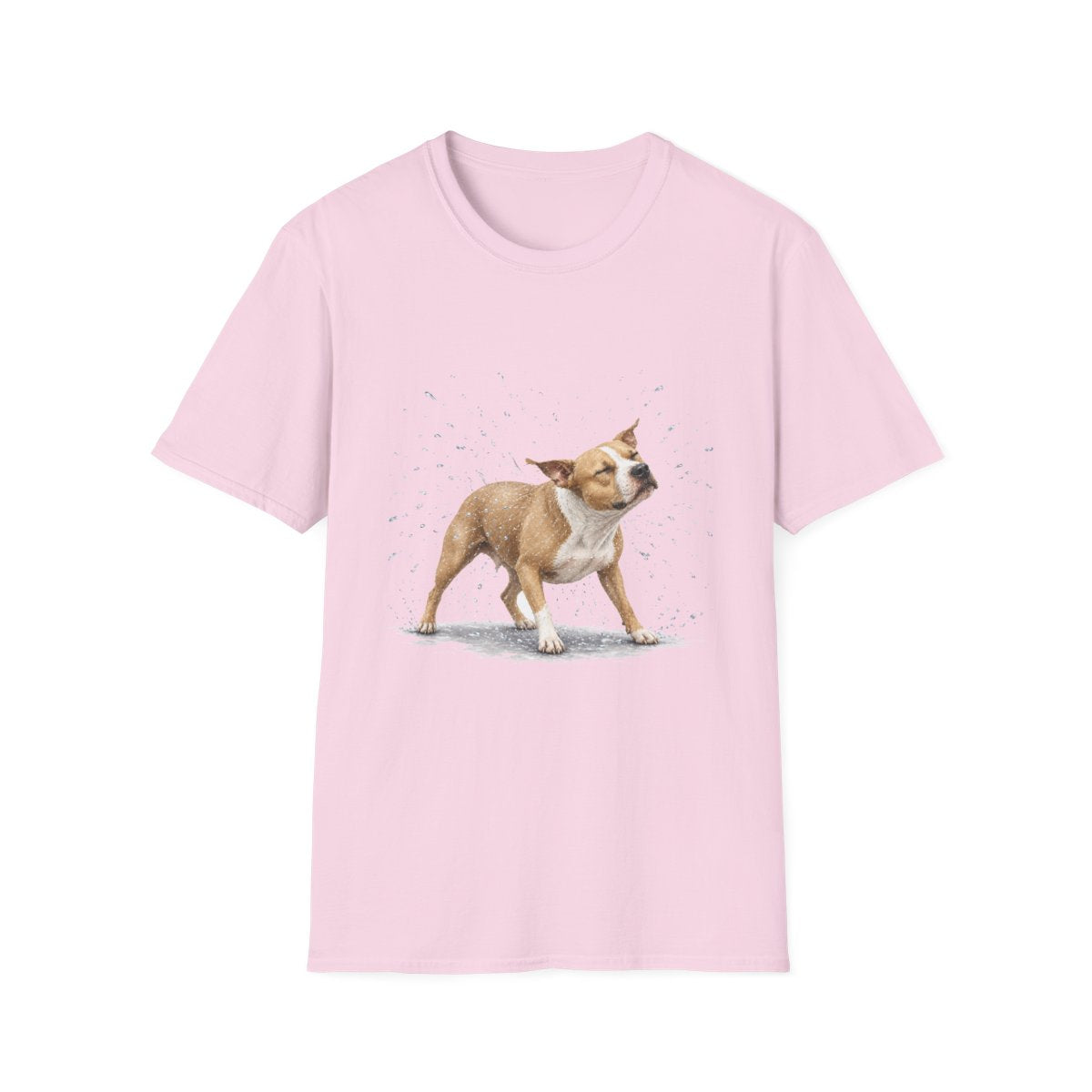 Not A Fan Of Bath Time American Pit Bull Terrier Tee - Light Pink