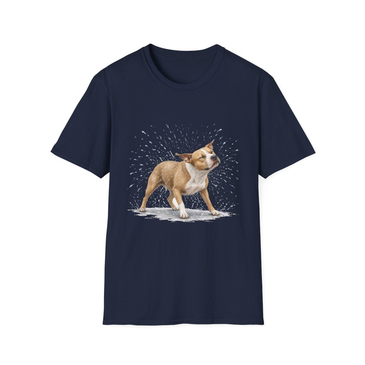Not A Fan Of Bath Time American Pit Bull Terrier Tee - Navy