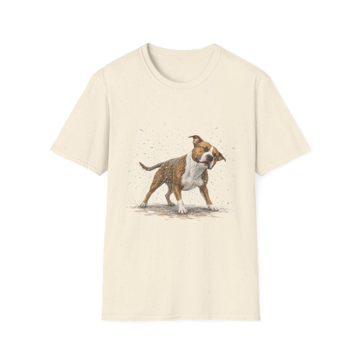 Not A Fan Of Bath Time American Staffordshire Terrier Tee - Natural