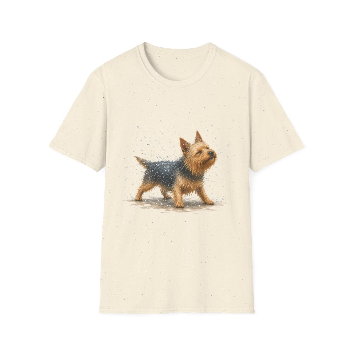 Not A Fan Of Bath Time Australian Terrier Tee - Natural