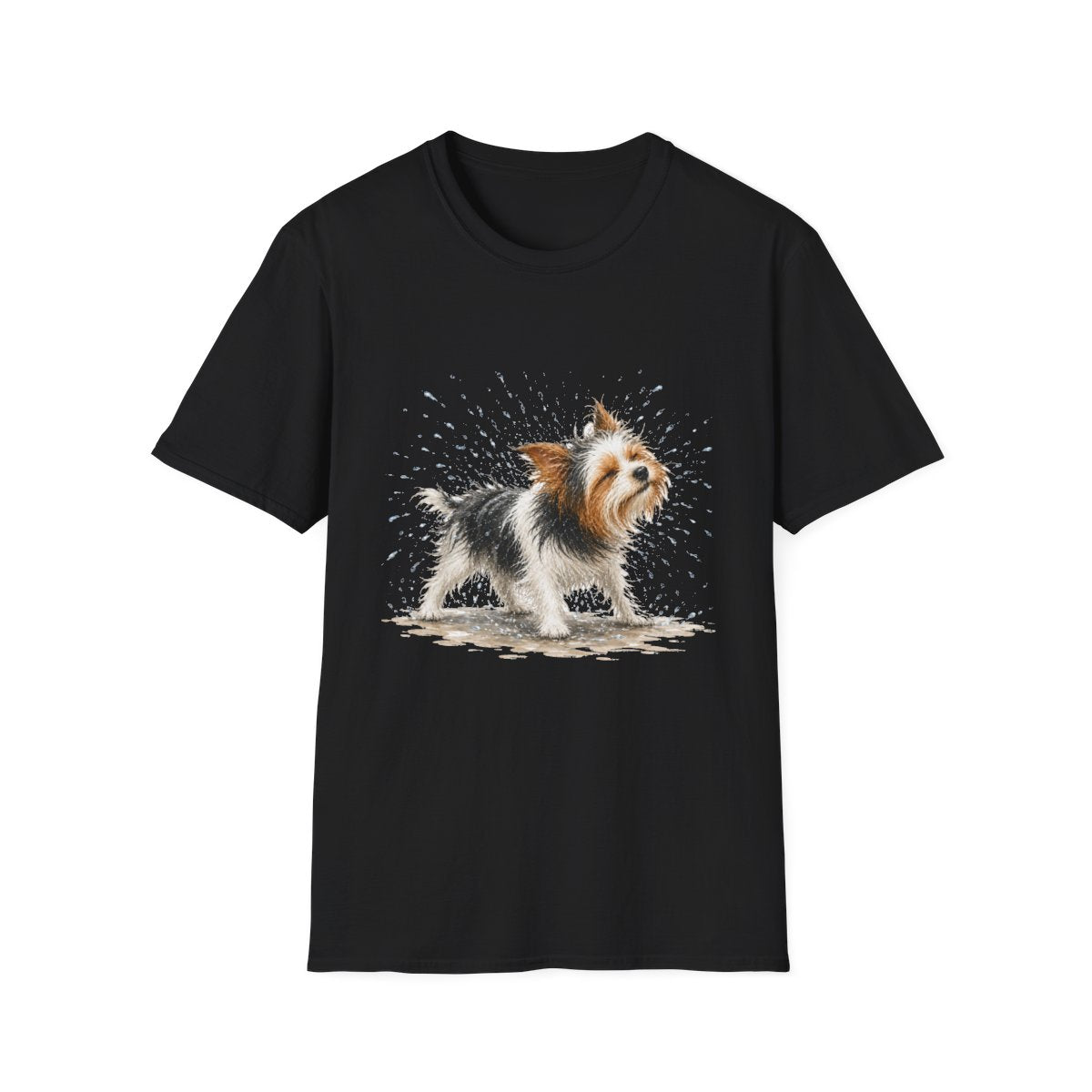 Not A Fan Of Bath Time Biewer Terrier Tee - Black