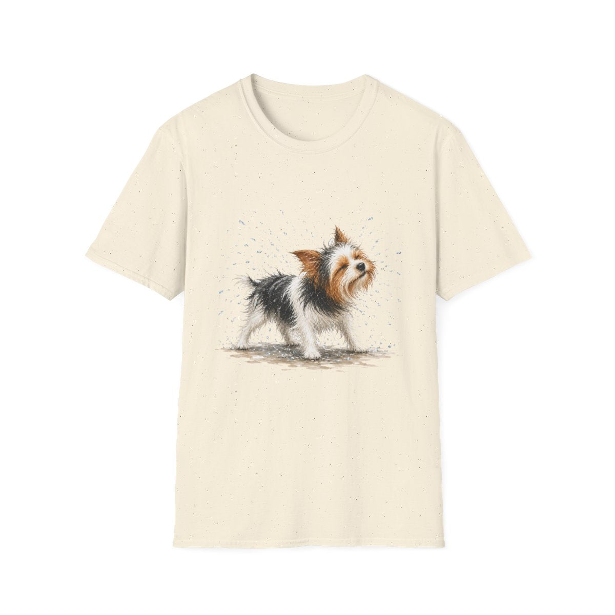 Not A Fan Of Bath Time Biewer Terrier Tee - Natural