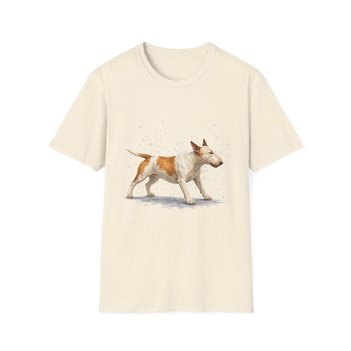 Not A Fan Of Bath Time Bull Terrier Tee - Natural