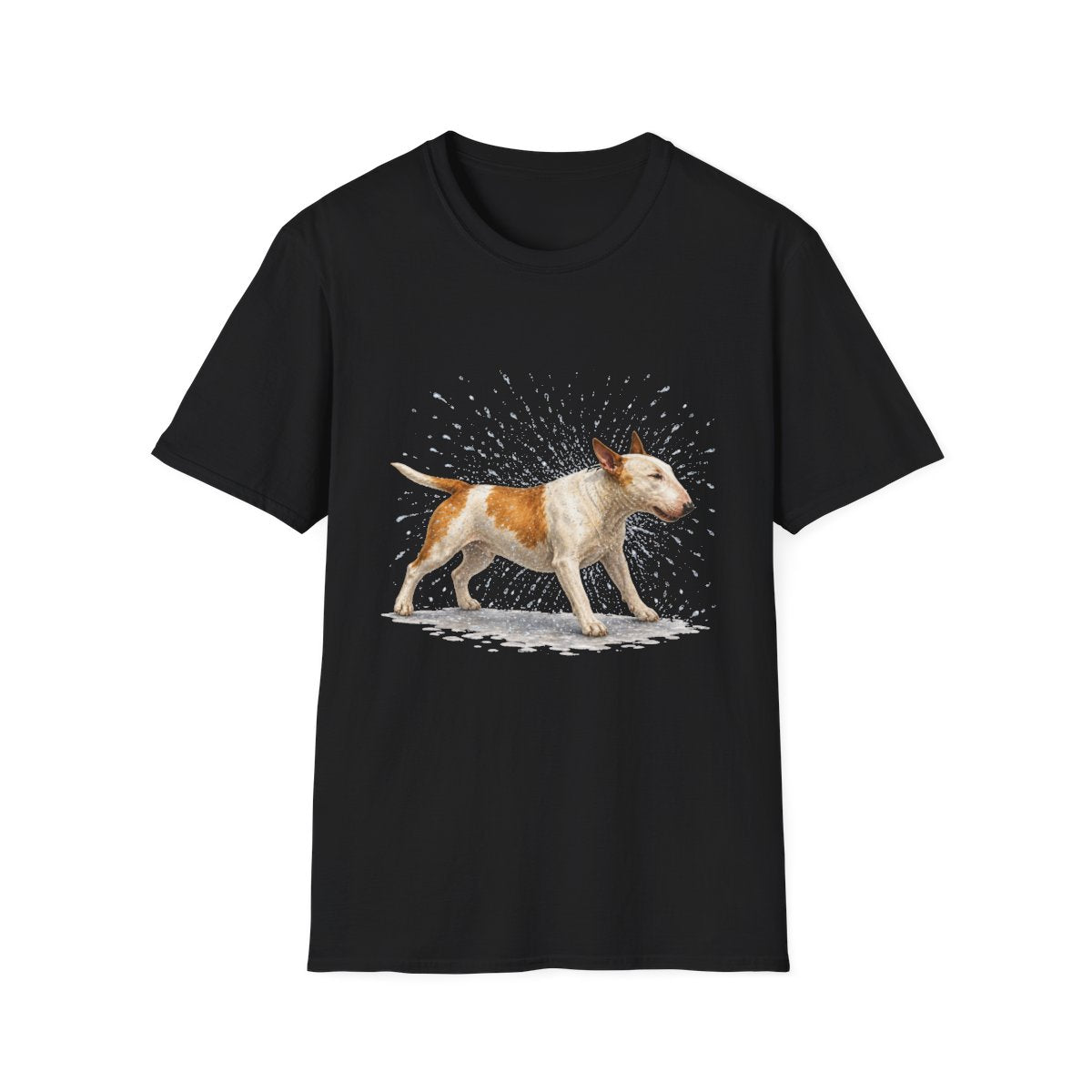 Not A Fan Of Bath Time Bull Terrier Tee - Black