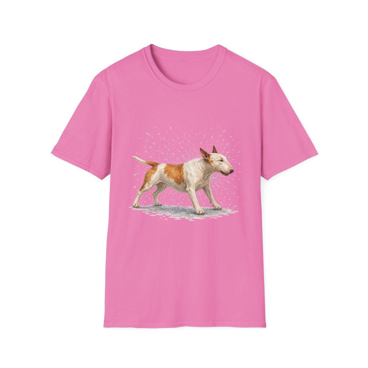 Not A Fan Of Bath Time Bull Terrier Tee - Azalea
