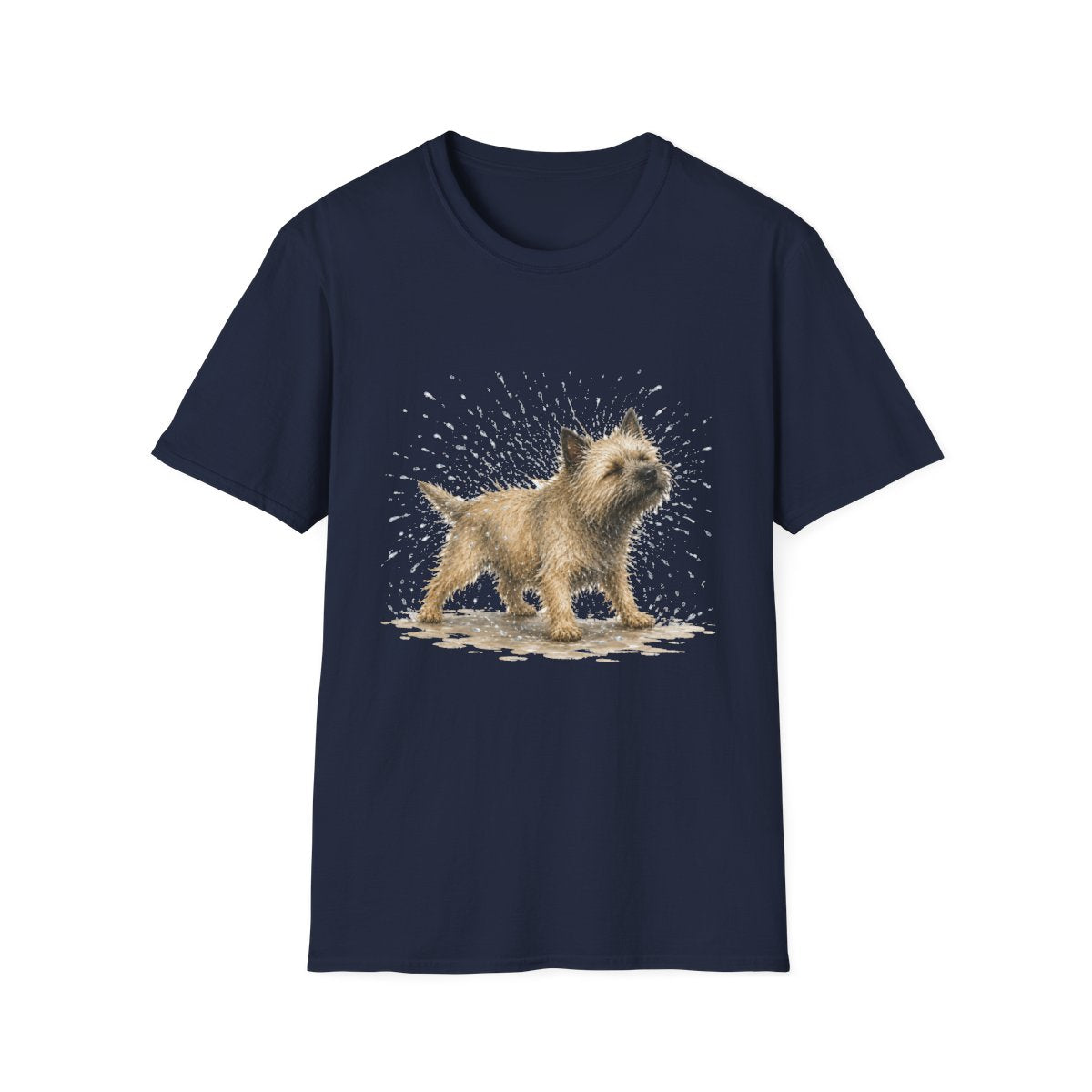 Not A Fan Of Bath Time Cairn Terrier Tee - Navy