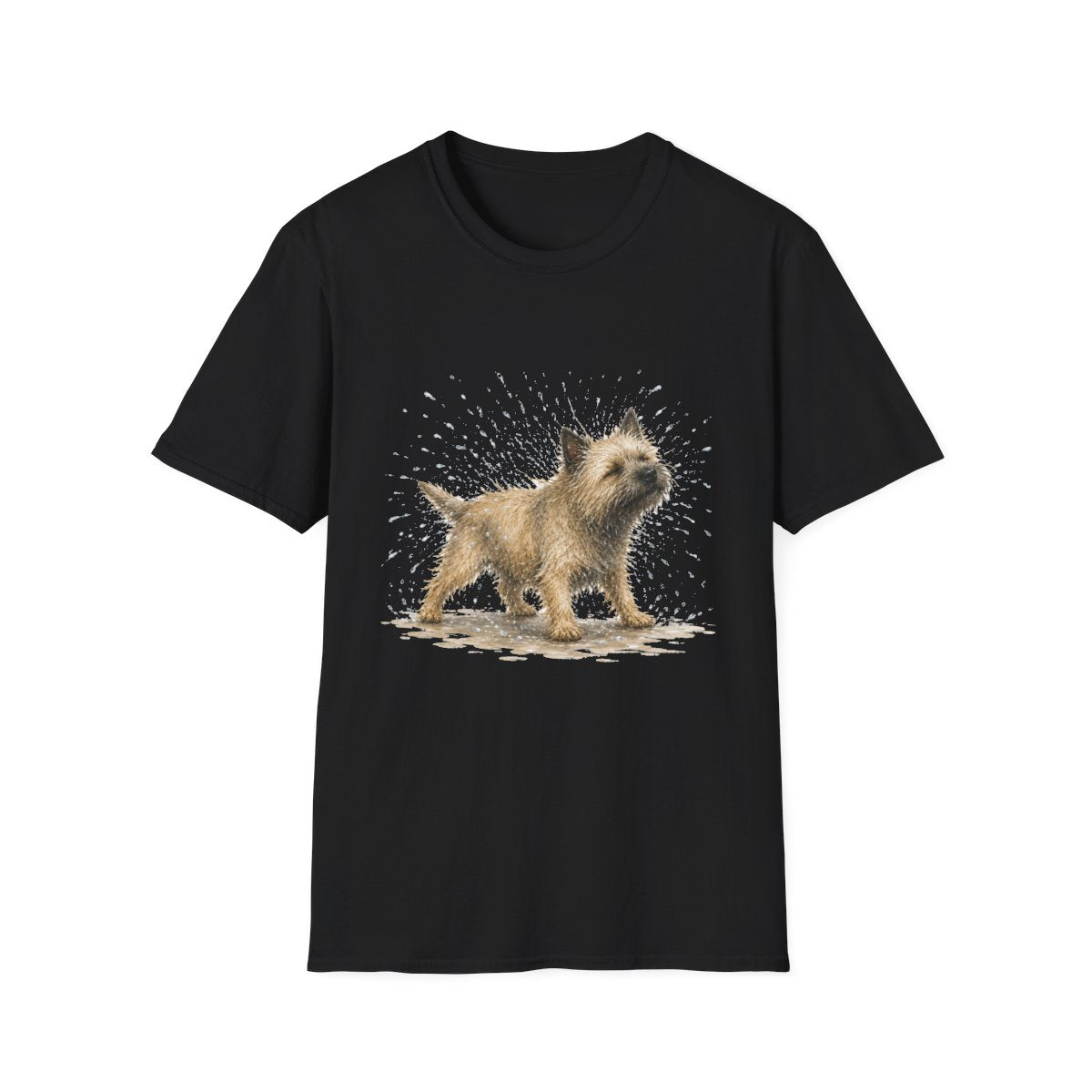 Not A Fan Of Bath Time Cairn Terrier Tee - Black