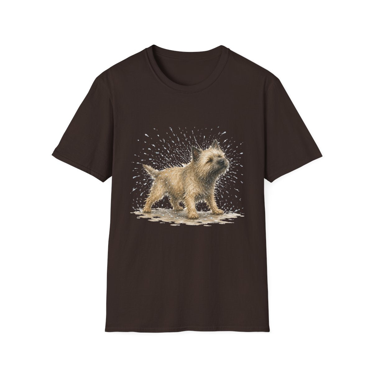 Not A Fan Of Bath Time Cairn Terrier Tee - Dark Chocolate
